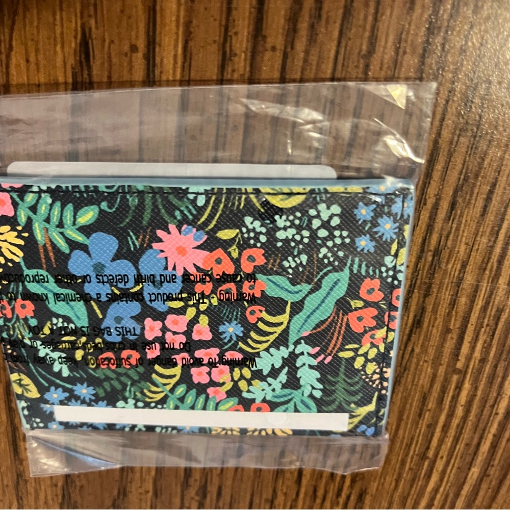 Anthropologie x Rifle Paper Co. Multicolor Floral Card Case